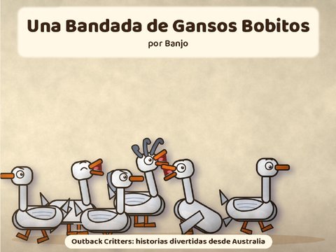 Portada: Una Bandada de Gansos Bobitos